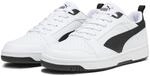 Sneaker PUMA "Rebound V6 Low Sneakers Erwachsene", Damen, Gr. 37, schwarz-wei&szlig;