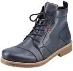Rieker Schn&uuml;rstiefelette Blockabsatz, Schn&uuml;rboots mit modischen Ziern&auml;hten