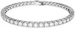 Armkette SWAROVSKI "Schmuck Geschenk Matrix Armband" Gr. S, silber (metallfarben,