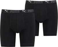 PUMA Boxershorts "PUMA MEN SPORT COTTON LONG BOXERS 2P" Packung, 2er Pack, mit