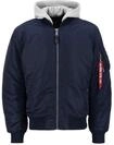 Alpha Industries Bomberjacke "MA-1 Zip Hood Back EMB"