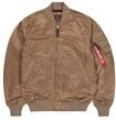 Bomberjacke ALPHA INDUSTRIES "MA-1 VF 59 Long", Herren, Gr. S, grau (taupe),