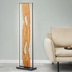 BRILLIANT LED Stehlampe "Chaumont", schwarz (schwarz, holz), H: 120cm, Leuchten,