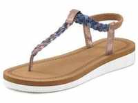 Badesandale VENICE BEACH Gr. 35, blau Damen Schuhe Riemchensandale Sandale