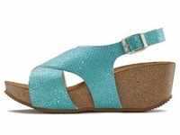 Sandalette LASCANA Gr. 36, blau (türkis) Damen Schuhe Sandaletten Sandalette,
