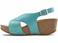 Sandalette LASCANA Gr. 36, blau (türkis) Damen Schuhe Sandaletten Sandalette,