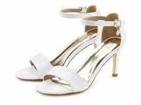 High-Heel-Sandalette LASCANA Gr. 42, weiß Damen Schuhe Riemchensandale Sandalette