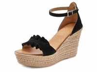 Sandalette LASCANA Gr. 36, schwarz Damen Schuhe Riemchensandale Sandalette