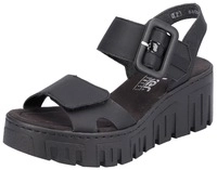 Rieker Keilsandalette, Sommerschuh, Sandale, Keilabsatz, mit Plateau