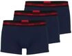Boxershorts HUGO "Boxershort TRUNK TRIPLET PLANET 3er Pack", Herren, Gr. M, blau,