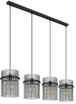 GLOBO LIGHTING Pendelleuchte "GORLEY", schwarz (schwarz matt), 1 Stk., Leuchten,