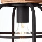 BRILLIANT Pendelleuchte "Gwen", schwarz (antik holz, schwarz korund), 3, &Oslash; 42cm H: