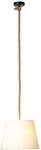 BRILLIANT Pendelleuchte "Sailor", beige (natur, wei&szlig;), 1, &Oslash; 35cm H: 130cm, 1 Stk.,