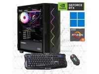GAMEMAX Gaming-PC Computer Windows 11 Gr. Microsoft Windows 11 Home (64 Bit),...