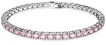Armkette SWAROVSKI "Schmuck Geschenk Matrix Armband" Gr. S, rosa (metallfarben,...