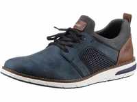 Slip-On Sneaker RIEKER Gr. 40, blau (jeansblau, grau, cognac) Herren Schuhe