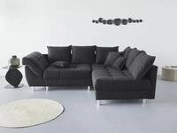 COLLECTION AB Ecksofa "Innsbruck L-Form, B: 247 cm" 3 Zierkissen, Federkern