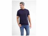 T-Shirt LERROS "LERROS Doppelpack Rundhals in Premium Baumwollqualität" Gr. S, blau