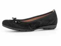 Ballerina GABOR Gr. 38, schwarz Damen Schuhe Ballerinas Flache Schuhe, Business mit