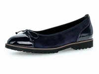 Ballerina GABOR Gr. 39, blau (nachtblau) Damen Schuhe Ballerinas Flats, Chunky