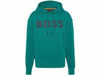 Sweatshirt BOSS ORANGE "WebasicHood" Gr. M, grün (dark green) Herren Sweatshirts mit