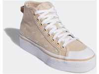 Sneaker ADIDAS ORIGINALS "NIZZA PLATFORM MID" Gr. 41, beige (magic beige, wonder