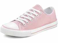 Sneaker LASCANA Gr. 36, rosa (rosé) Damen Schuhe Skaterschuh Canvassneaker...