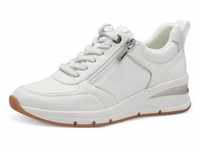 Sneaker TAMARIS Gr. 36, silberfarben (weiß, silberfarben) Damen Schuhe Sneaker...