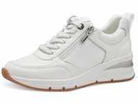 Sneaker TAMARIS Gr. 36, silberfarben (weiß, silberfarben) Damen Schuhe Sneaker mit