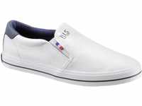 Slip-On Sneaker H.I.S Gr. 40, blau (weiß, navy) Herren Schuhe Stoffschuhe mit