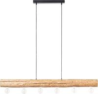 BRILLIANT Pendelleuchte "Trabo", braun (holzfarben), 6, 1 Stk., Leuchten, 105cm
