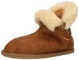 Hausschuh SHEPHERD "Shepherd Hausschuhe Leder", Damen, Gr. 36, braun (cognac), Leder,
