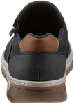 Sneaker RIEKER, Herren, Gr. 40, bunt (dunkelblau, braun), Nubuklederimitat,...