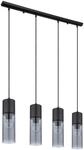 GLOBO LIGHTING Pendelleuchte "ANNIKA", schwarz (schwarz matt), 1 Stk., Leuchten,