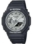Chronograph CASIO G-SHOCK, schwarz (schwarz, silberfarben), Armbanduhren, Herren,