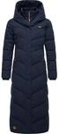 Steppmantel RAGWEAR "Natalka Extralong", Damen, Gr. S (36), blau (navy),