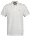 Poloshirt GANT "REG SHIELD SS PIQUE POLO", Herren, Gr. S, wei&szlig;, Obermaterial: 100%