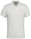 Poloshirt GANT "Poloshirt Slim Shield Pique Polo 1er Pack", Herren, Gr. M, wei&szlig;,