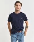 Gant T-Shirt "SLIM SHIELD SS T-SHIRT" mit Logostickerei auf der Brust