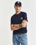 Gant T-Shirt "REG ARCHIVE SHIELD EMB SS T-SHIRT" von dem Archiv aus den 1980er-Jahren