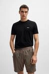 BOSS GREEN Rundhalsshirt "Tee" mit gummiertem Kontrast-Logo
