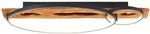 BRILLIANT LED Deckenleuchte "Pirus", schwarz (schwarz, holz), H: 8cm, 1 Stk.,