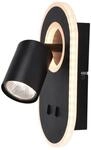 BRILLIANT Wandstrahler "Kimon", schwarz, 1, H: 22cm, 1 Stk., Leuchten, LED Wandspot,