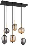 GLOBO LIGHTING Pendelleuchte "BLACKY", schwarz (schwarz matt), 1 Stk., Leuchten,
