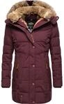 Wintermantel MARIKOO "Lieblings Jacke", Damen, Gr. XS (34), rot (weinrot), Oberstoff:
