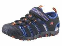 Sandale DOCKERS BY GERLI Gr. 27, blau (blau, orange) Kinder Schuhe mit Klett und