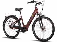 E-Bike SAXONETTE "SAXONETTE Deluxe Plus" E-Bikes Gr. 45 cm, 28 Zoll (71,12 cm),...