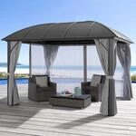 KONIFERA Pavillon "M&aacute;laga" inkl. 4 Seitenteile und 4 Moskitonetzten,