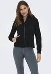 Sweatjacke ONLY PLAY "ONPMELINA LS HN ZIP SWT NOOS", Damen, Gr. S, schwarz,