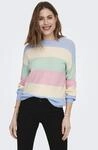 ONLY Strickpullover "ONLATIA L/S STRIPE PULLOVER KNT NOOS" Viskosemischung, regular